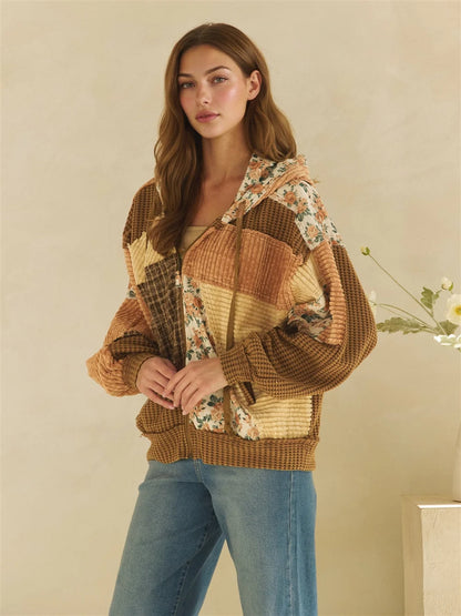 Oli & Hali Brown Patchwork Jacket