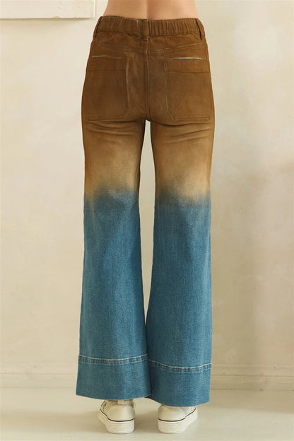 Oli & Hali Brown Ombre Denim Jeans