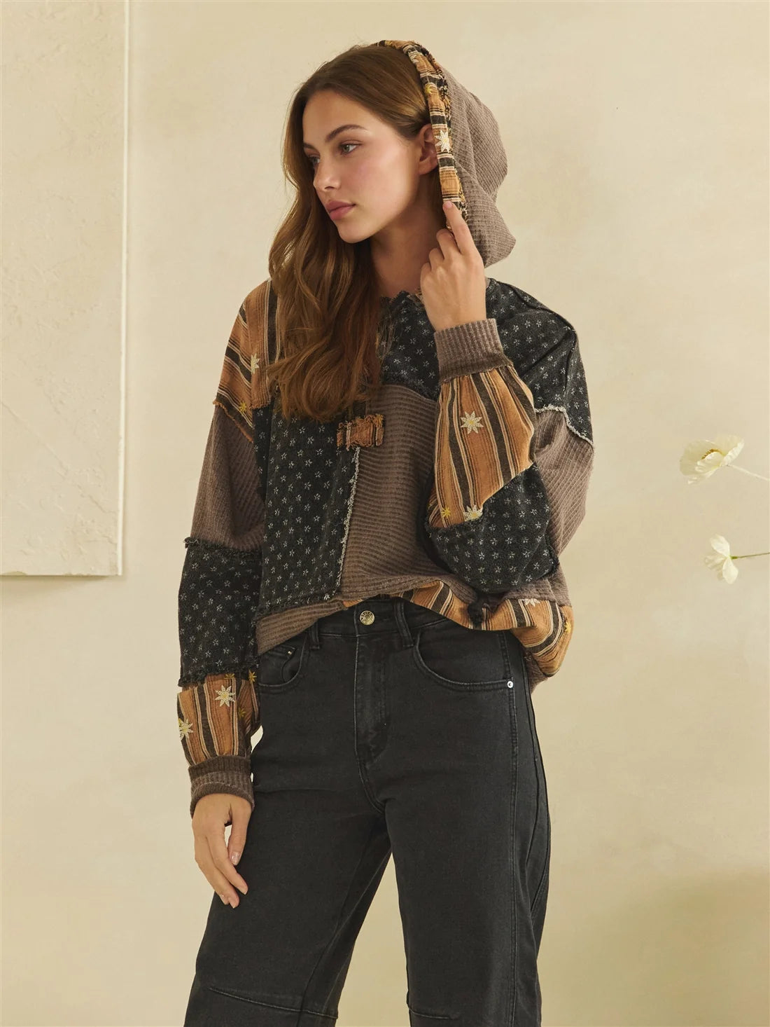 Oli & Hali Choco Quarter Zip Hoodie
