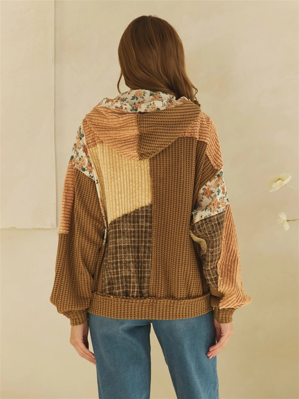Oli & Hali Brown Patchwork Jacket