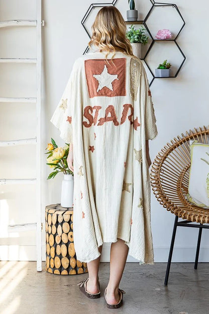 Oli & Hali Cream Super Star Duster Dress