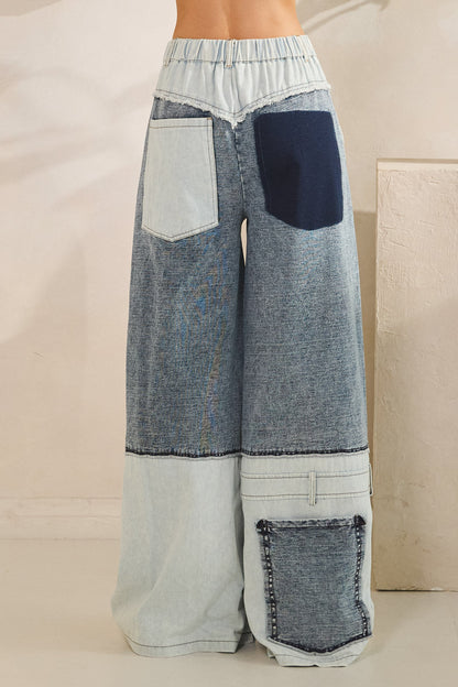 Oli & Hali Denim Patchwork Jeans