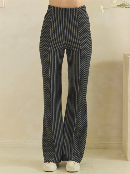 Oli & Hali Navy Flared Corduroy Pants