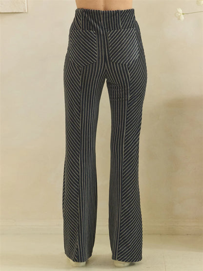 Oli & Hali Navy Flared Corduroy Pants