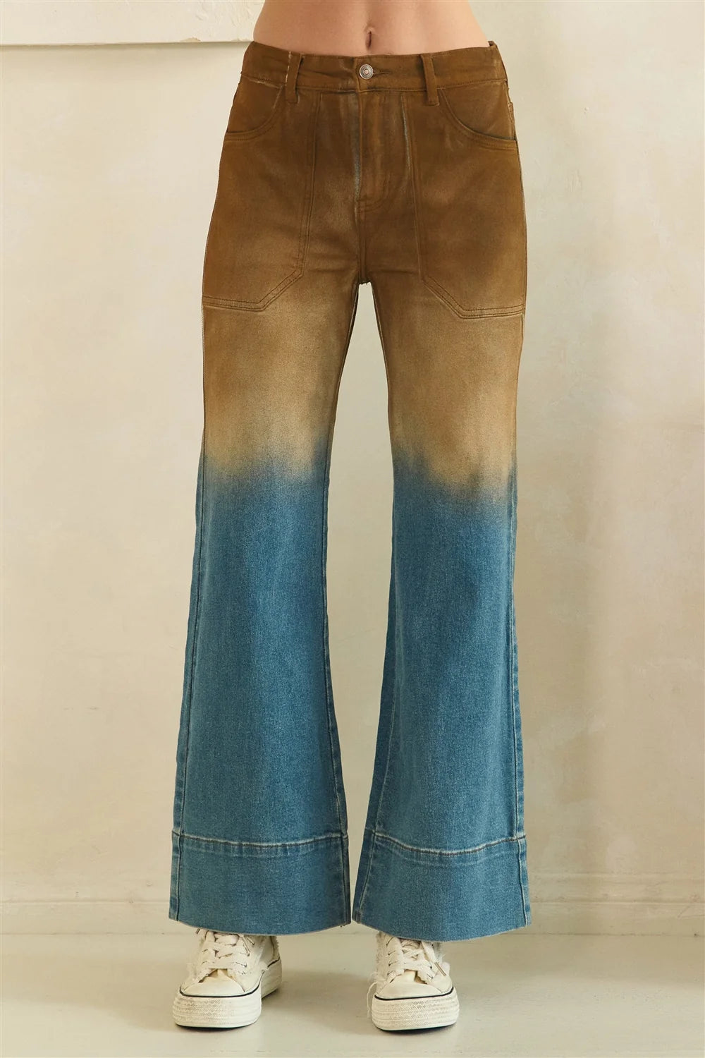 Oli & Hali Brown Ombre Denim Jeans