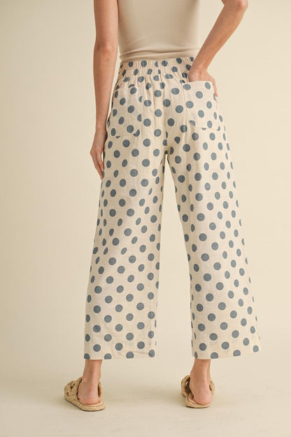 Blue Polka Dot Pants