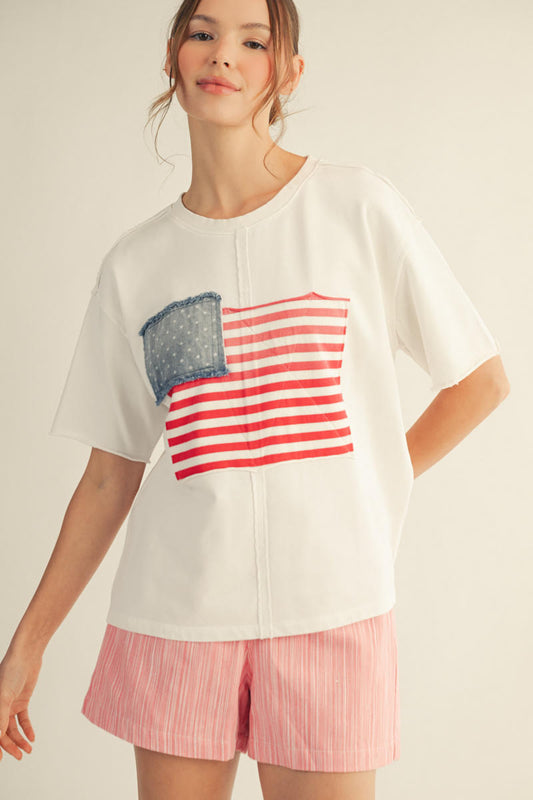 Off White Flag Top